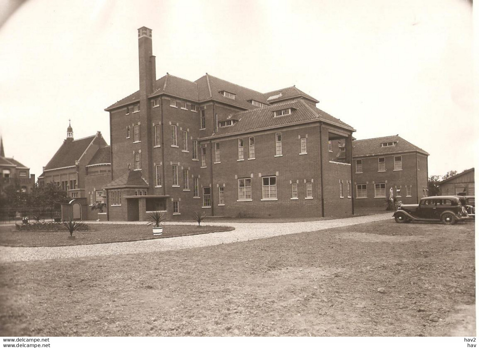 Druten Huize Bolderhof Persfoto, Auto 1934 KE1072 - Druten