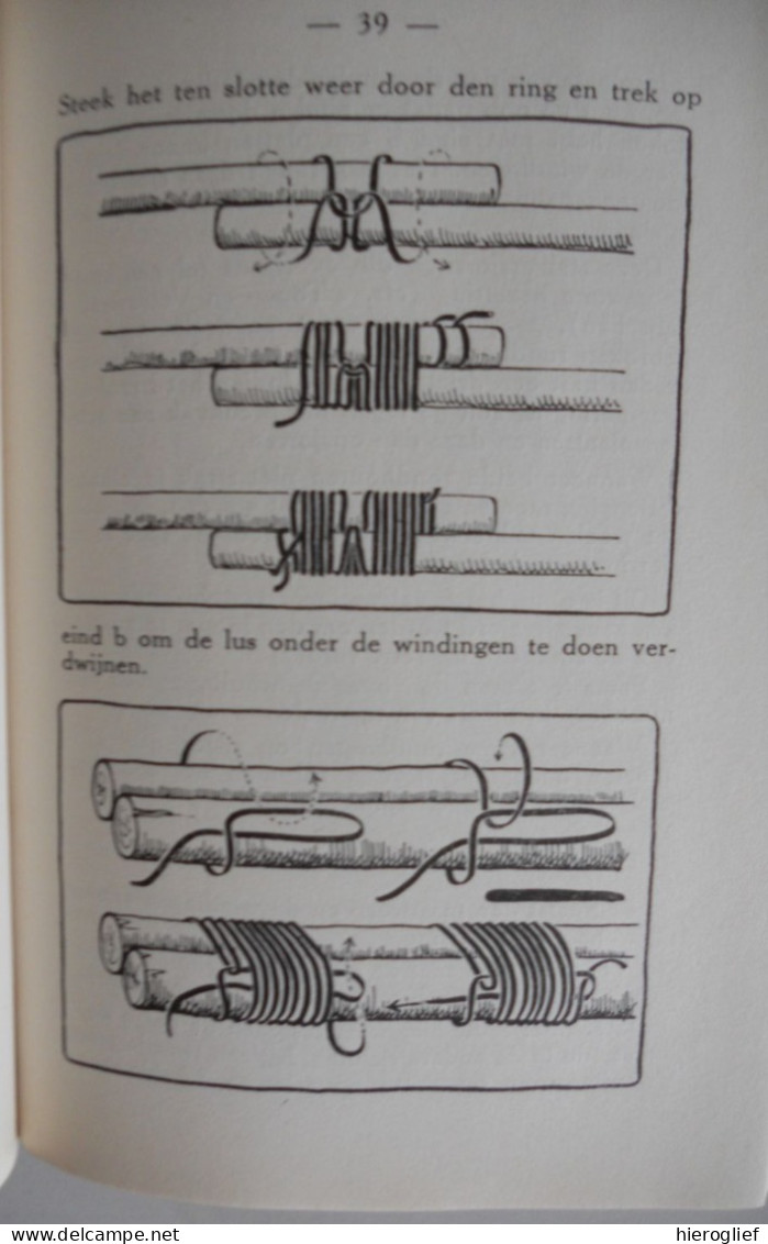 Kamperen Scouts Scoutisme BRUGGEN TORENS VLOTTEN Door Ph. Tossijn / 1946 Brussel Sv De Pijl Sjorren Jeugdbeweging KSA - Practical