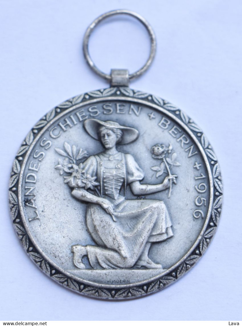 VERY RARE SILVER LANDESSCHIESSEN BERN MEDAL - Gewerbliche