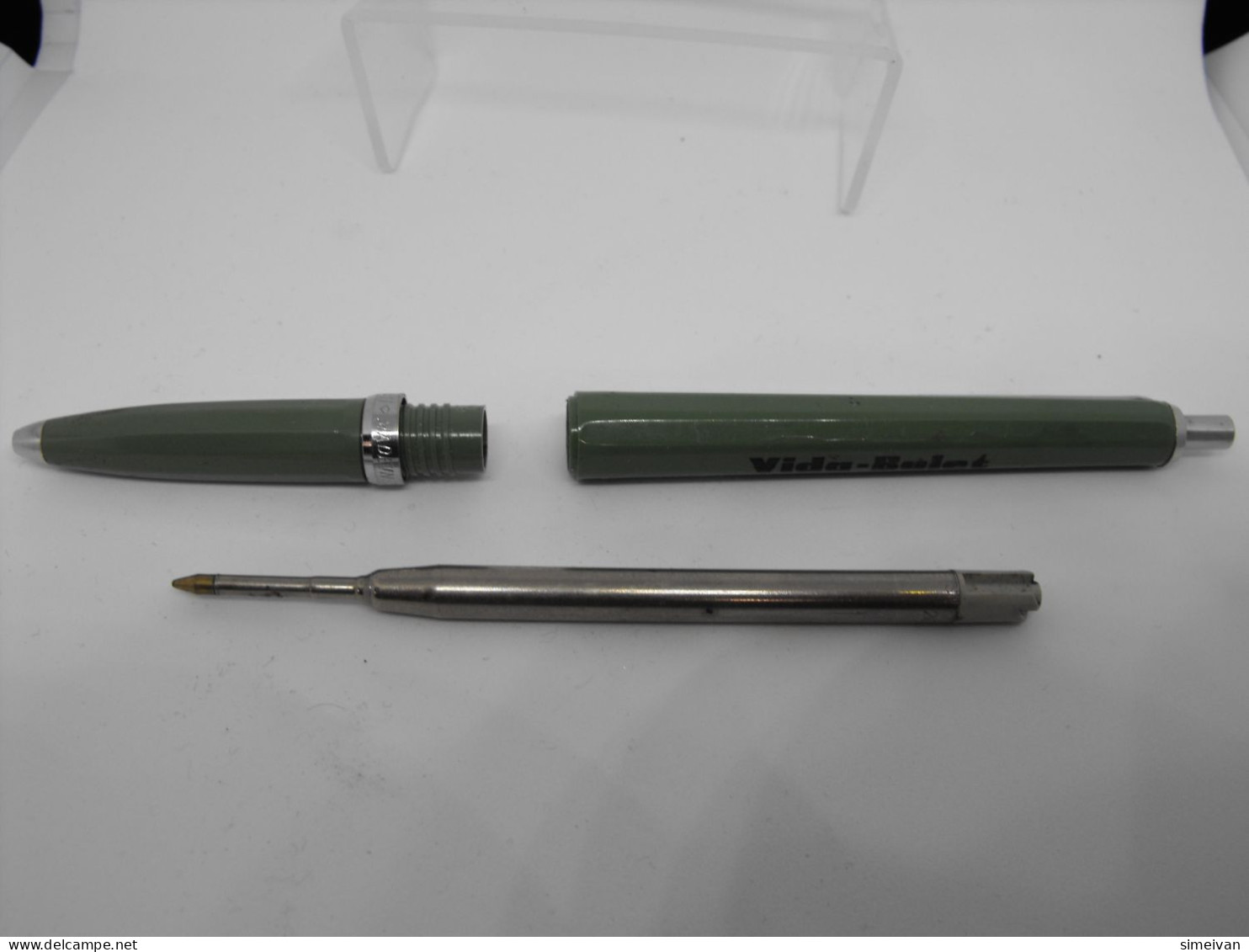 Vintage Green GENTLEMAN Made in Italy Ballpoint Pen #0752