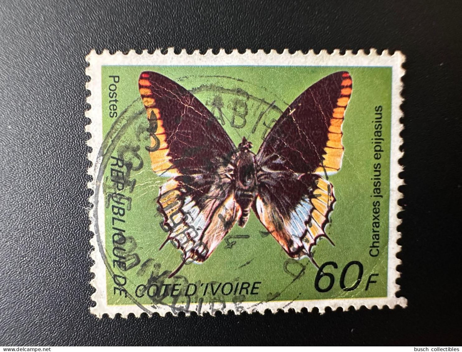 Côte D'Ivoire Ivory Coast 1977 Mi. 528 60F Papillons Butterflies Schmetterlinge Oblitéré Used - Schmetterlinge