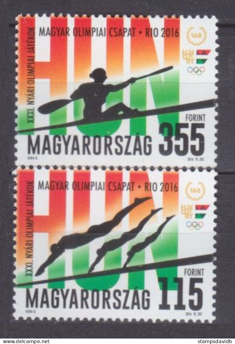 2016 Hungary 5842-5843 2016 Olympic Games In Rio De Janeiro 3,30 € - Sommer 2016: Rio De Janeiro