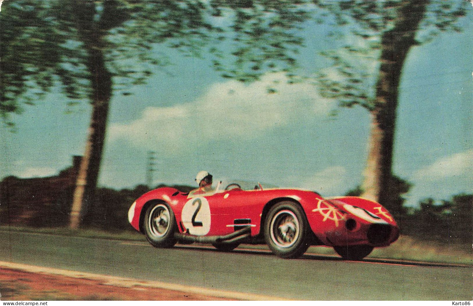 24heures Du Mans 1957 * CP * La Masérati MASERATI * Course Automobile * Pilotes Voitures * Circuit Des 24 Heures - Le Mans