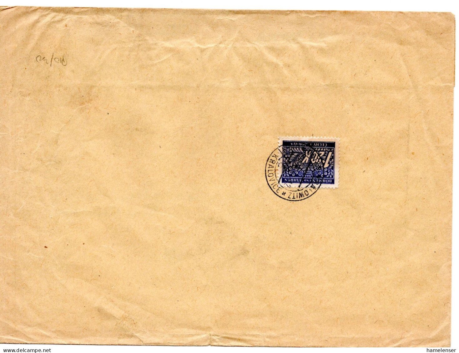 59449 - Deutsches Reich / Böhmen & Mähren  - 1941 - 1,20K Portomke EF A ZUBf HABERN -> UNTER-KRALOWITZ - Covers & Documents