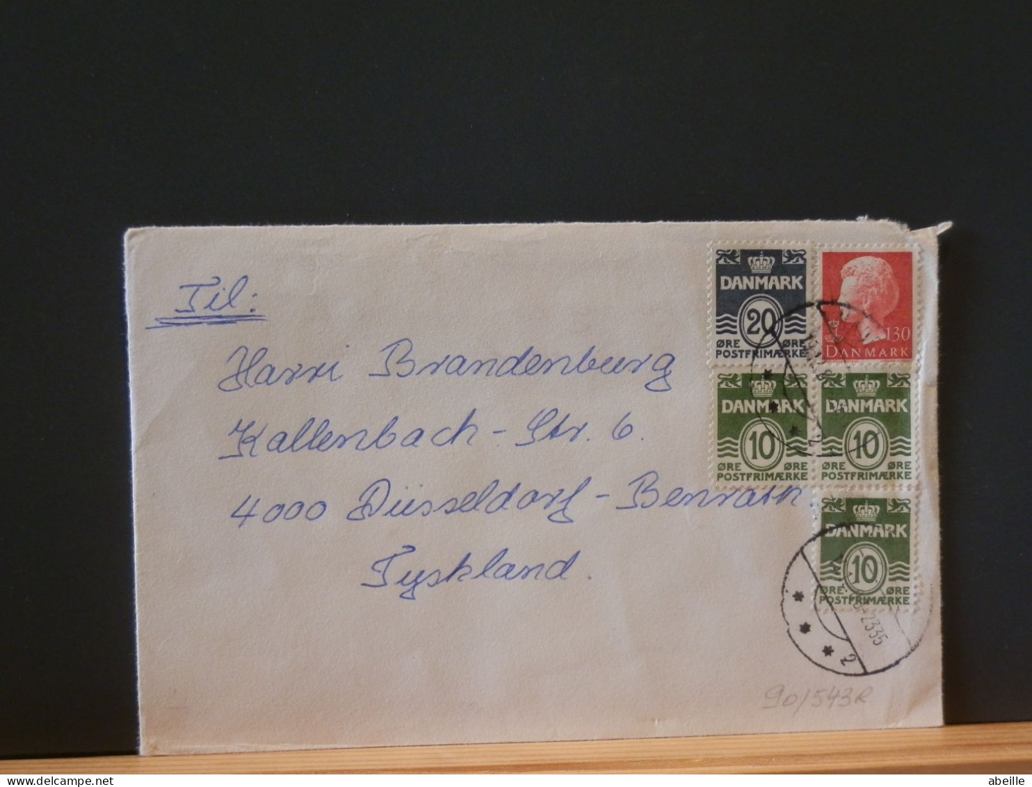 90/543R LETTRE  DANMARK  1980 VERSO 1980 - Lettres & Documents