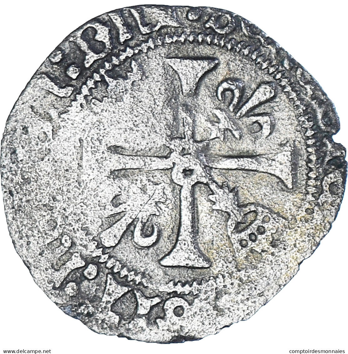 Monnaie, France, Charles VIII, Liard Au Dauphin De Bretagne, Après 1492 - 1483-1498 Charles VIII The Affable