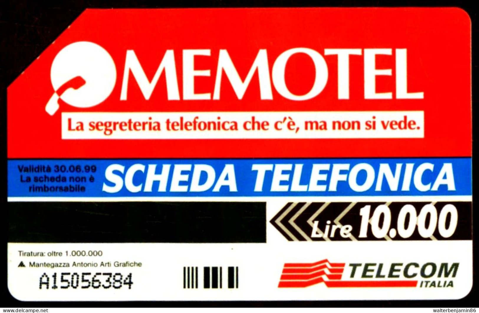 G 614 A C&C 2664 A SCHEDA TELEFONICA USATA MEMOTEL VARIANTE ALFANUMERICA 2^A QUALITA' PICCOLA PIEGA - [3] Fehlliste