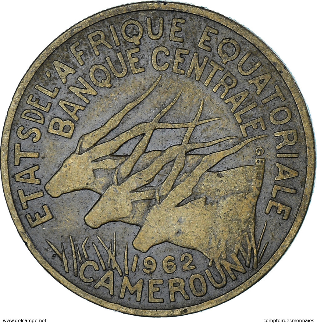 Monnaie, États De L'Afrique équatoriale, 25 Francs, 1962, Paris, TB+ - Cameroun