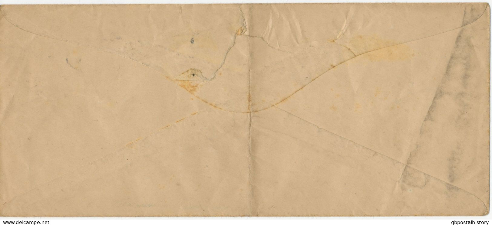 GB 27.4.1898, Large ON HER MAJESTY’S SERVICE Cover (folded Vertically In The Middle, Backside Opening Faults) Franked W - Storia Postale