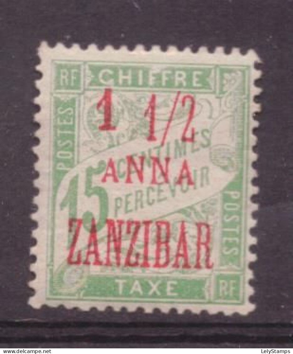 French Offices In Zanzibar Port Taxe 3 MH * (1897) - Unused Stamps