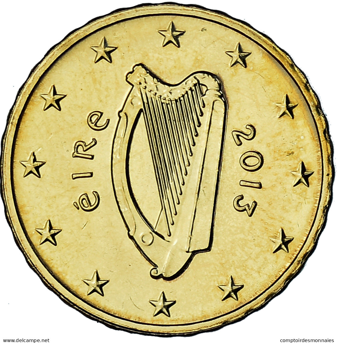 République D'Irlande, 10 Euro Cent, 2013, Sandyford, SPL, Laiton, KM:47 - Ireland