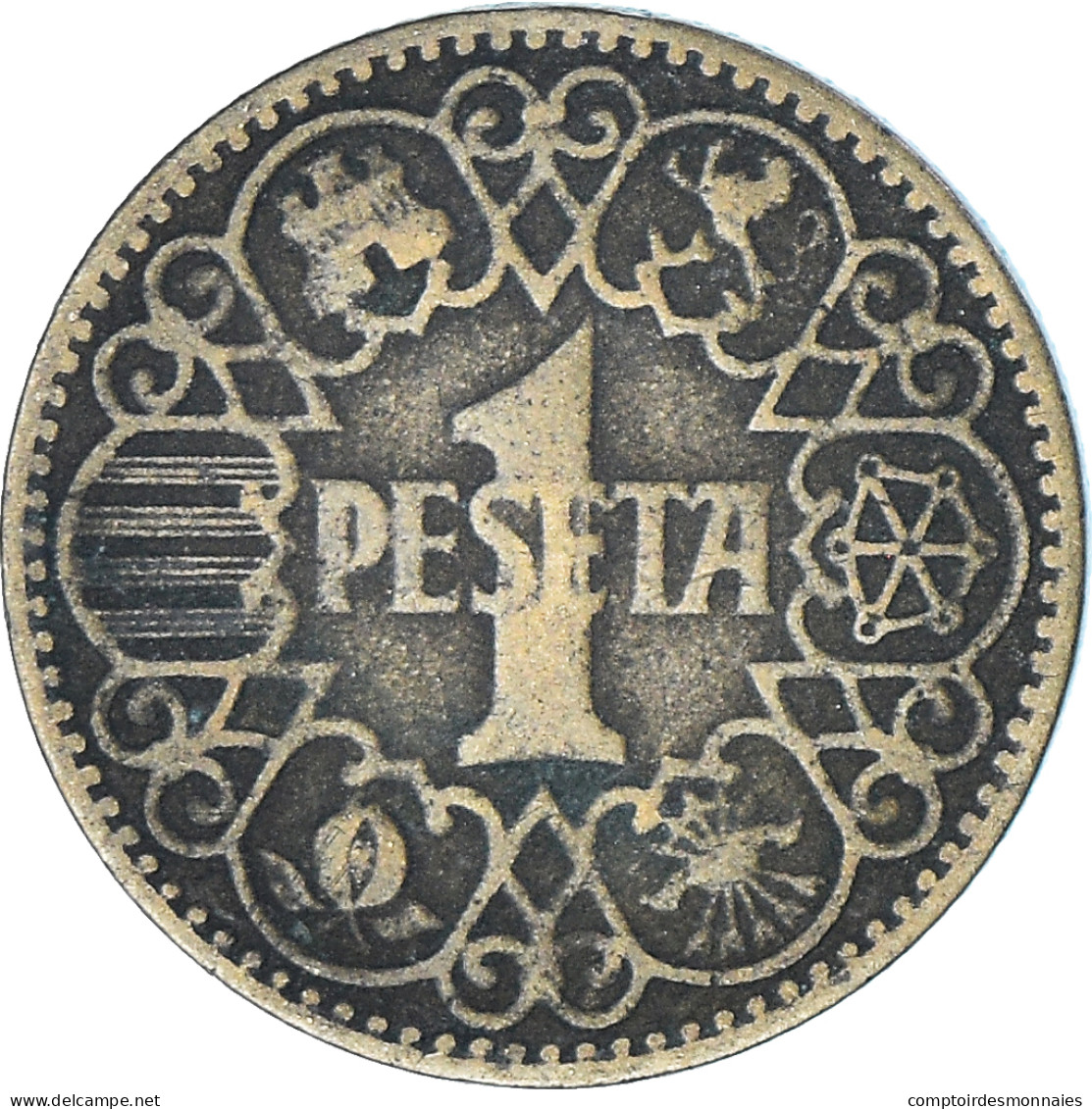 Monnaie, Espagne, Peseta, 1944, TB+, Bronze-Aluminium, KM:767 - 1 Peseta