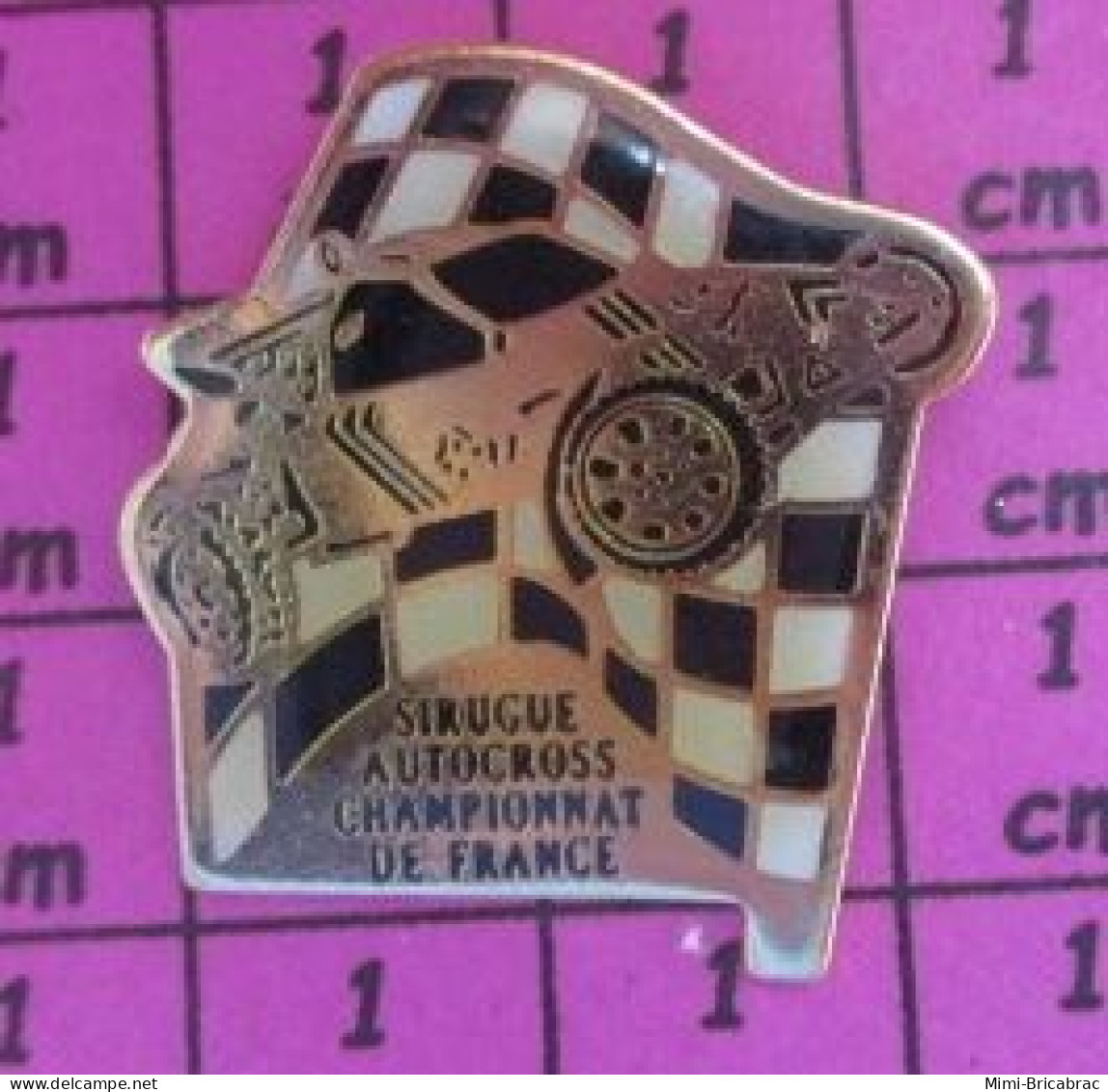 313d  Pin's Pins / Beau Et Rare / SPORTS / AUTOMOBILE AUTOCROSS SIRUGUE CHAMPIONNAT DE FRANCE - Automobile - F1