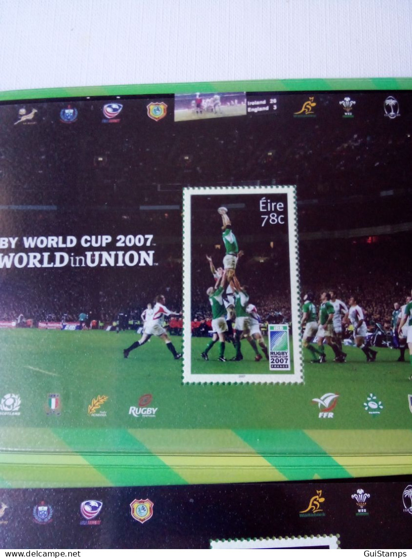 2007 Ireland Rugby World Cup Stamp Presentation Pack - 2007 Ireland Pack Rugby - Collections, Lots & Séries