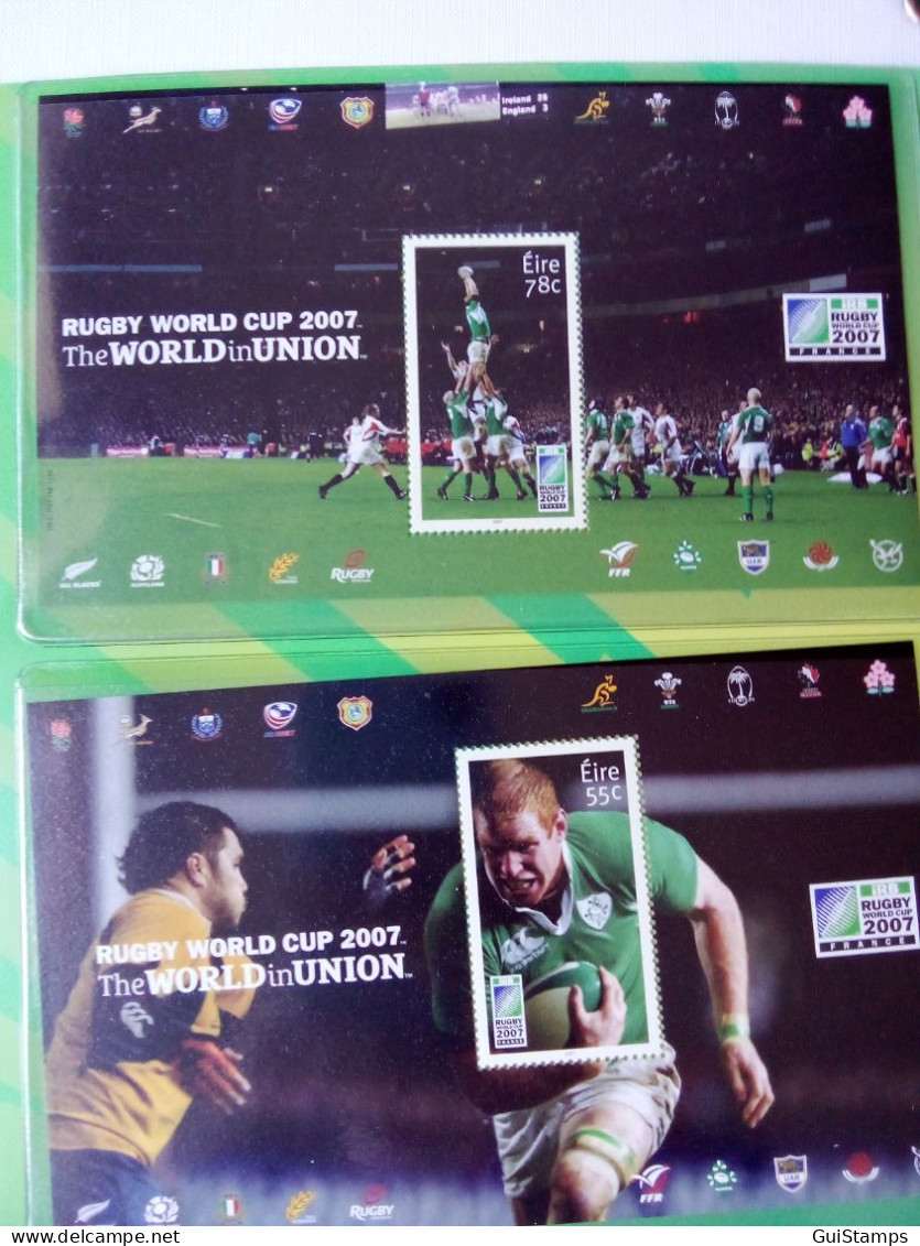 2007 Ireland Rugby World Cup Stamp Presentation Pack - 2007 Ireland Pack Rugby - Collezioni & Lotti