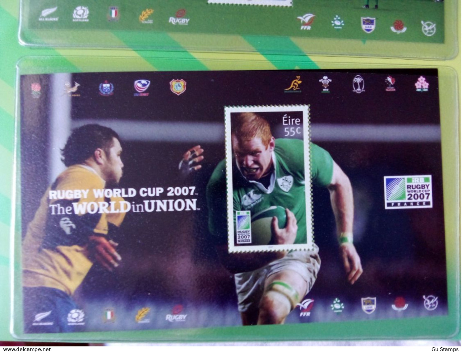 2007 Ireland Rugby World Cup Stamp Presentation Pack - 2007 Ireland pack Rugby