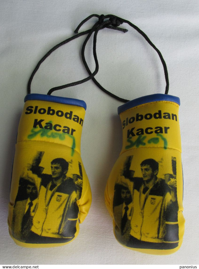 Boxing Box Boxen Pugilato - SLOBODAN KAČAR / BK Vojvodina Novi Sad Serbia, Orig. Signature Autogramm Gloves - Handtekening