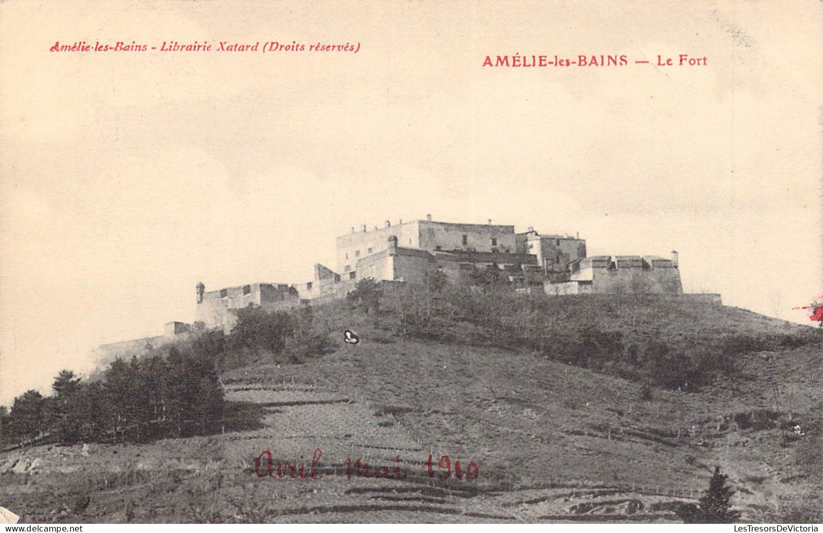 FRANCE - 66 - AMELIE LES BAINS - Le Fort - Avril Mai 1910 - Carte Postale Ancienne - Amélie-les-Bains-Palalda