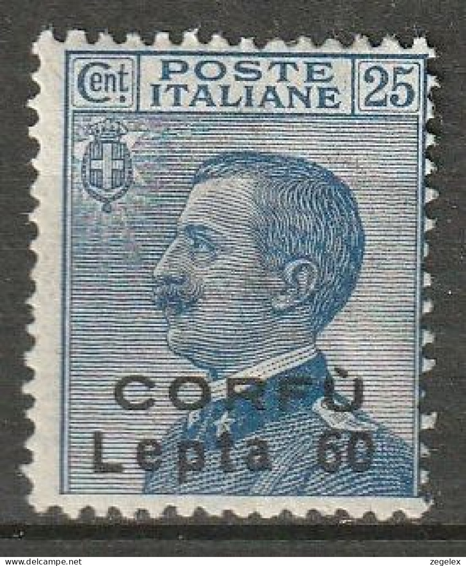 1923 Italia - Italienische Besetzung Corfu 60 Lepta Auf 25 MH*nicht Ausgegeben Mi. I - Corfou