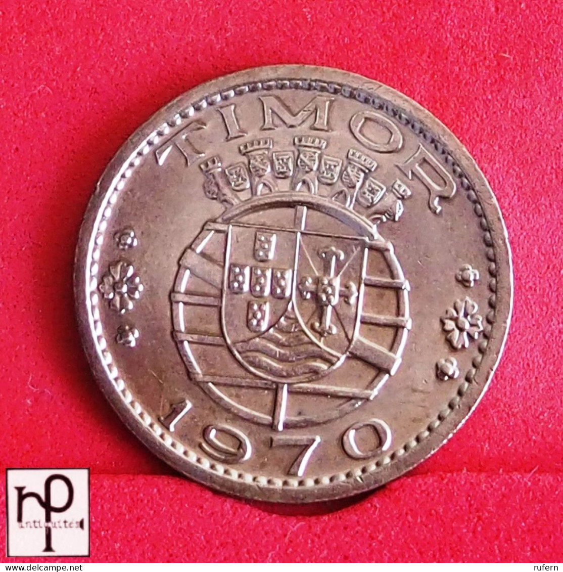 TIMOR 1 ESCUDO 1970 -    KM# 19 - (Nº56230) - Timor