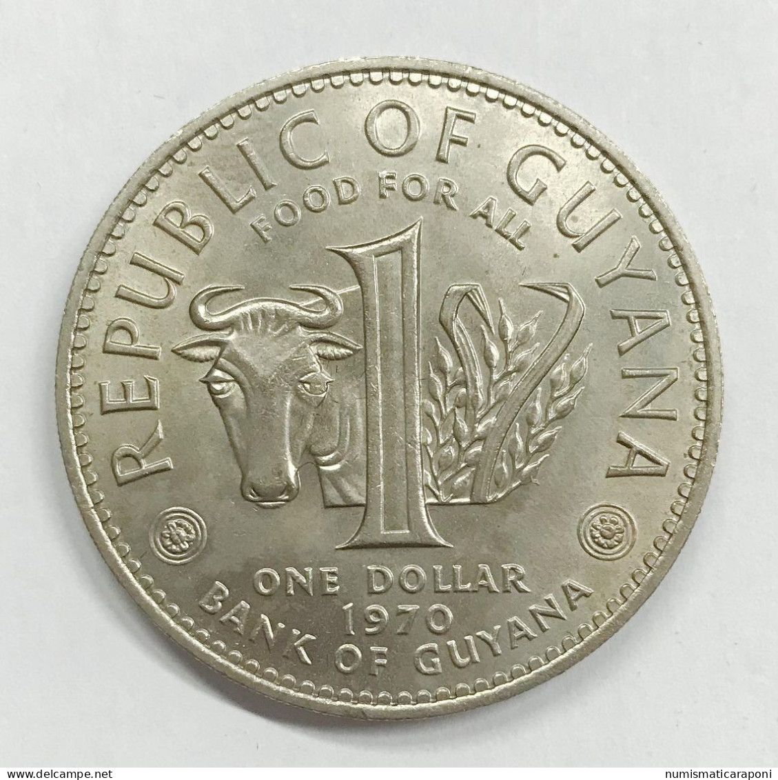 Guyana 1 Dollar 1970 FAO E.1242 - Ethiopie