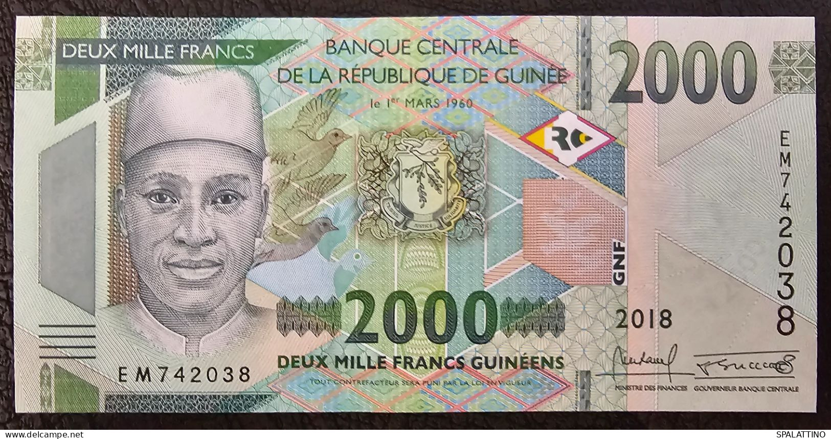 GUINEA- 2000 FRANCS 2018. - Guinée