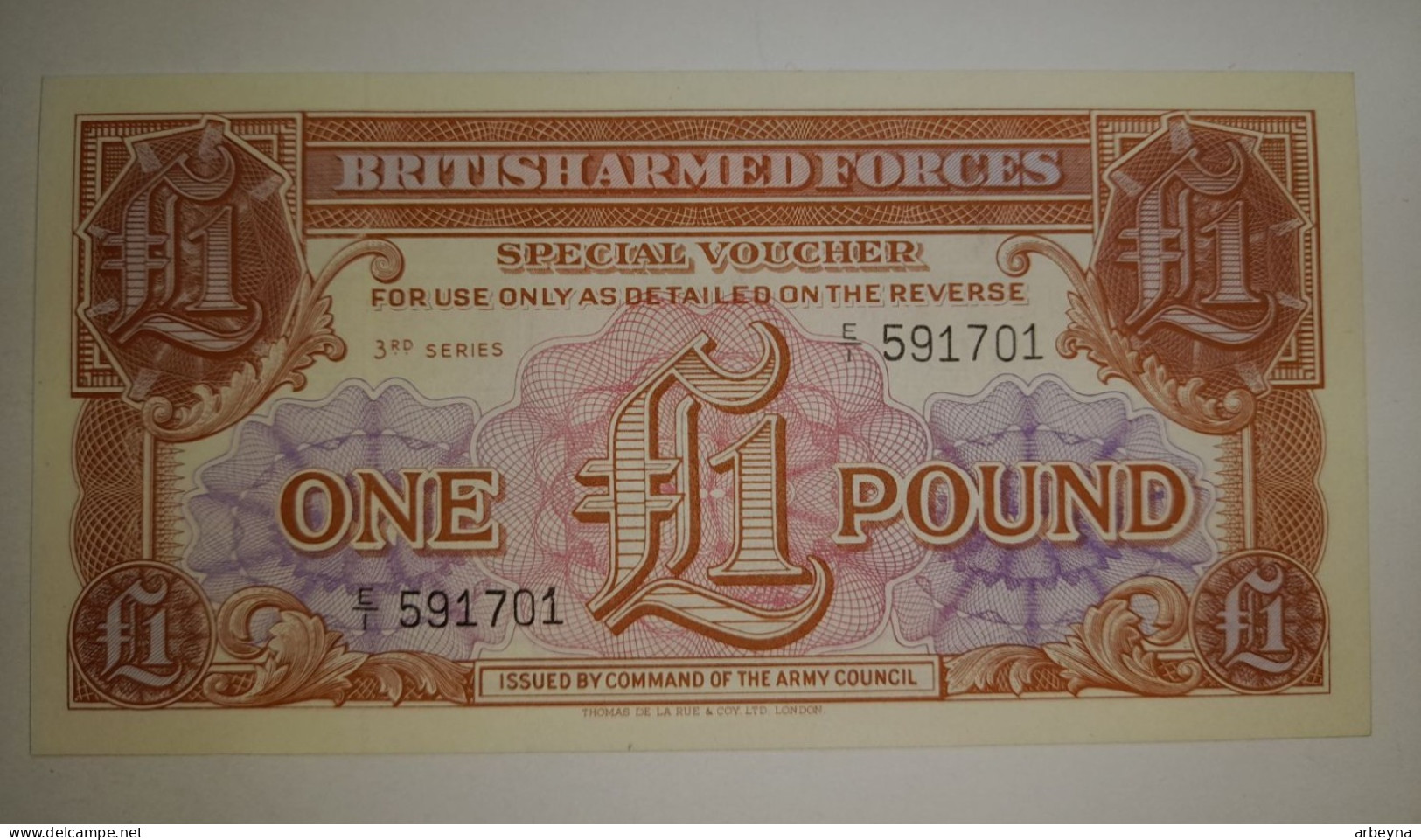 Gran Bretaña - Great Britain 1 Pound -  BAF - British Armed Forces -    UNC - British Armed Forces & Special Vouchers