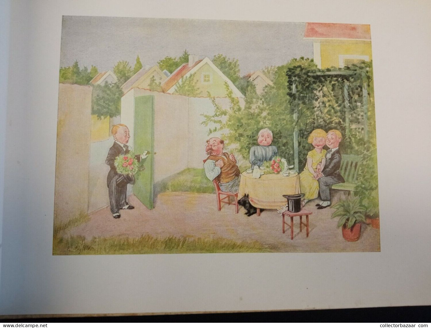 1937 Das Hōgfeldt-buch Cornell Germany children book w/36 color plates original in great condition !