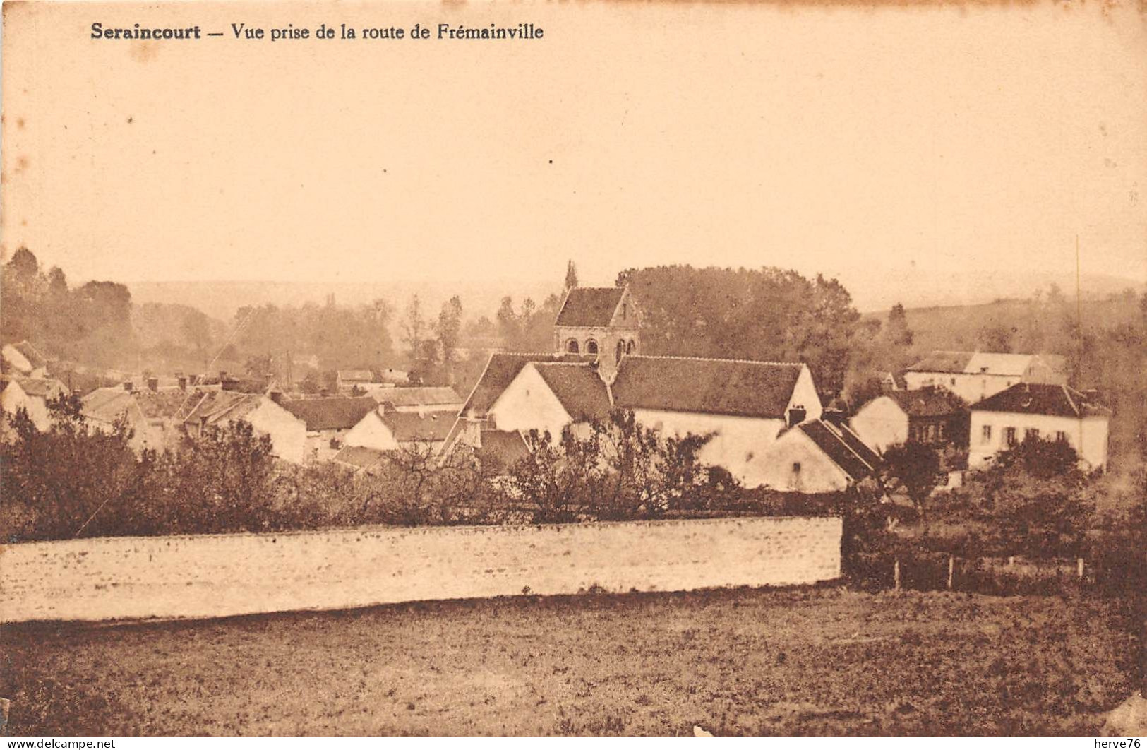 SERAINCOURT - Vue Prise De La Route De Frémainville - Seraincourt