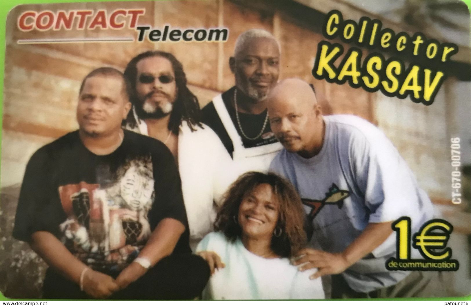 ANTILLES FRANCAISES  -   Collector Kassav  -  CONTACT Telecom  -  1 E. - Antillen (Frans)