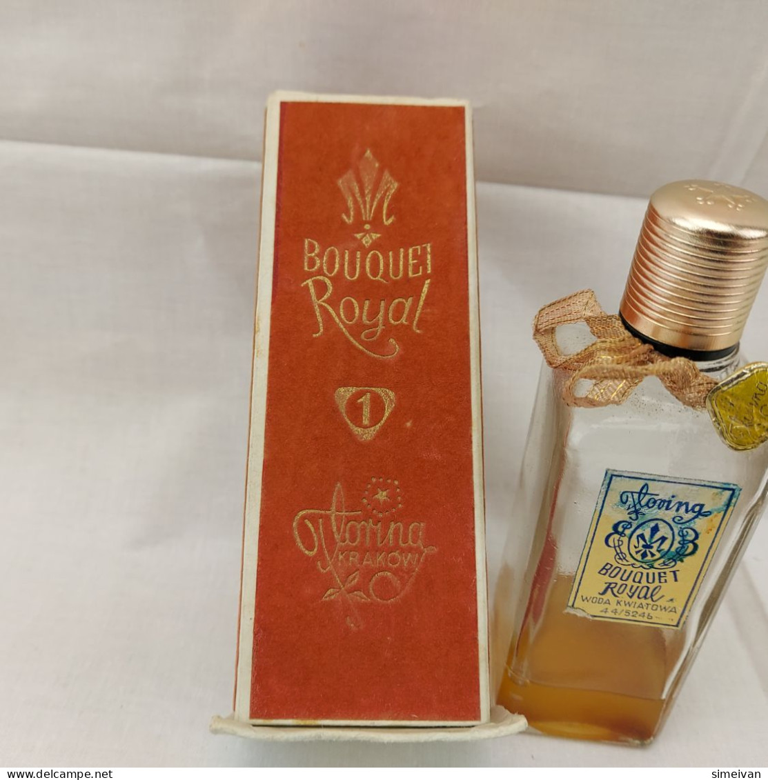 Vintage Glass Perfume Bottle Bouquet Royal Florina Krakow in a Box 100ml #1301