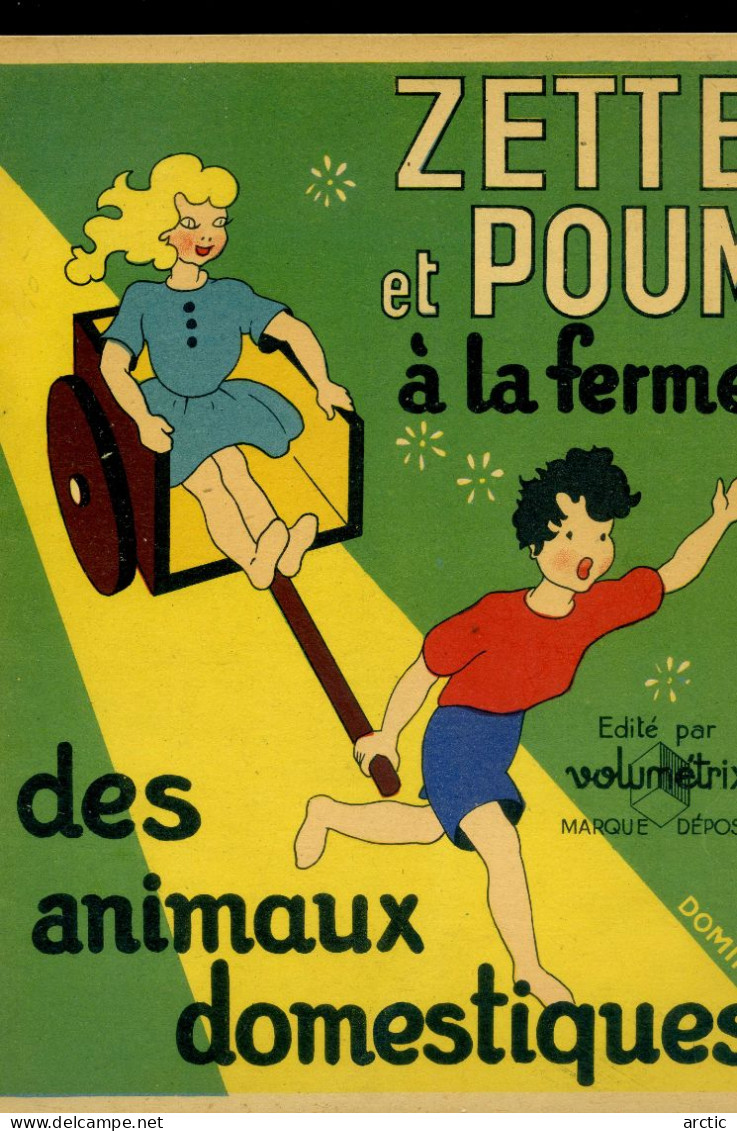 ZETTE Et POUM à La Ferme Des Animaux Domestiques - Originele Tekeningen