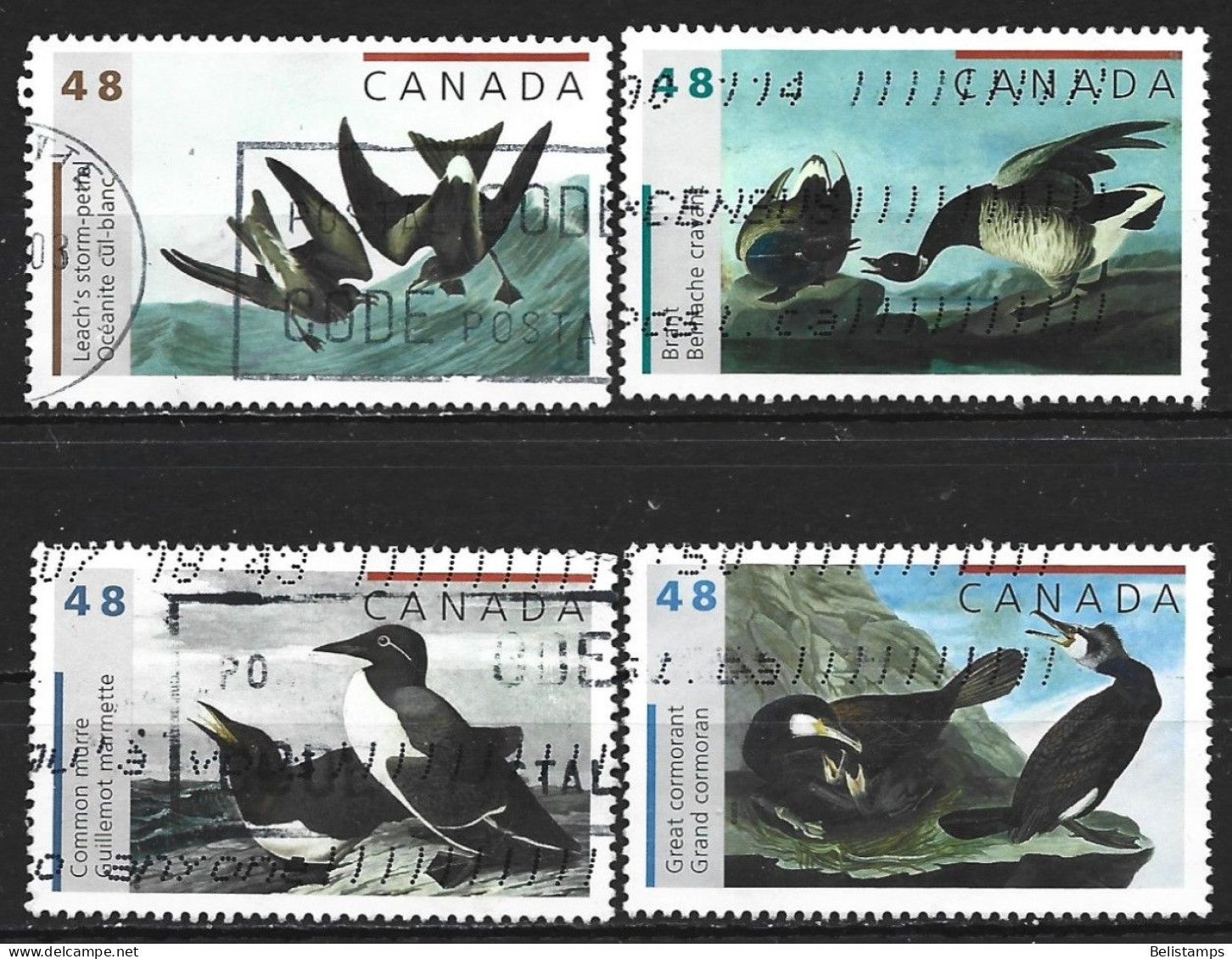 Canada 2003. Scott #1979-82 (U) Bird Paintings By John James Audubon  *Complete Set* - Used Stamps