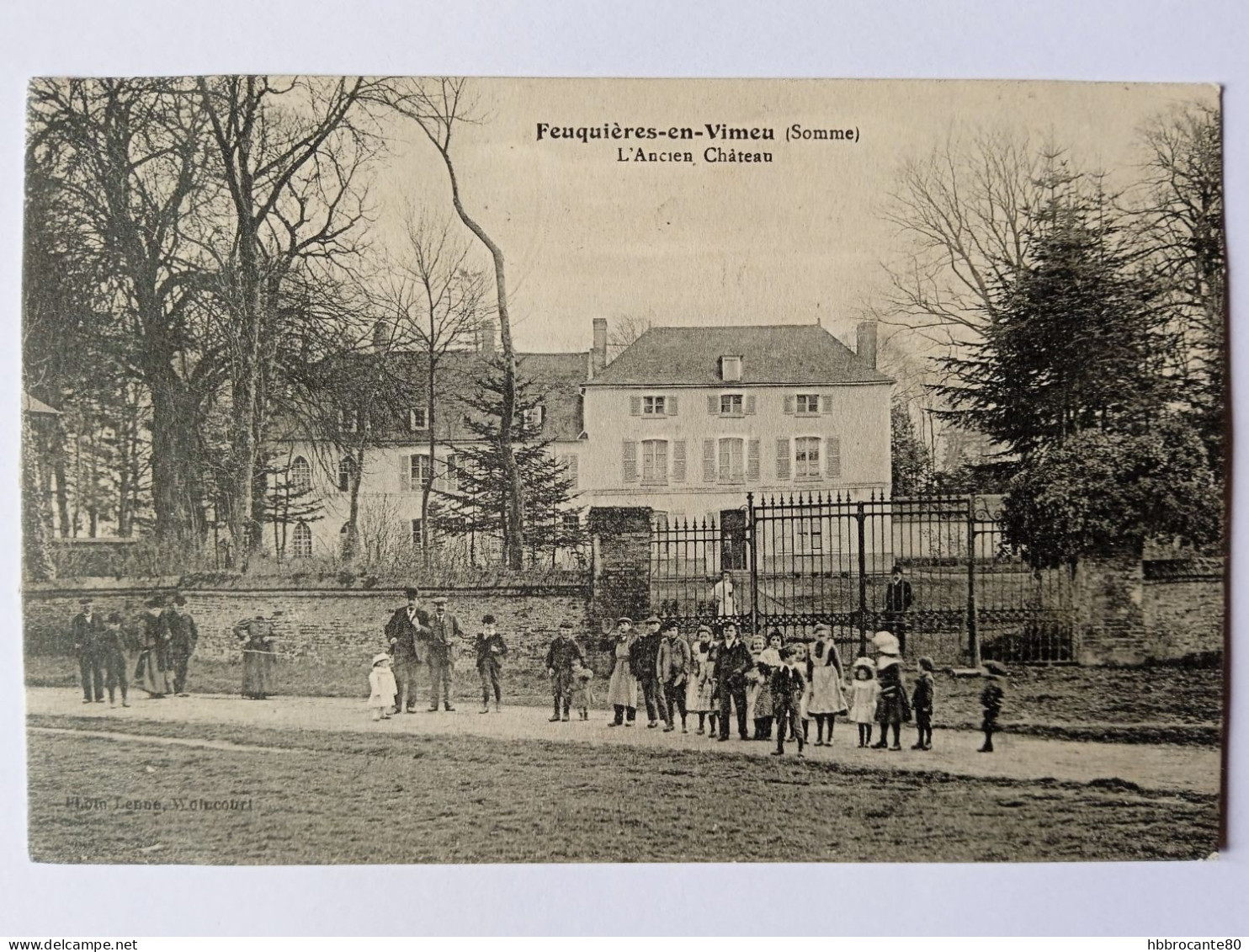 80 - Somme - Feuquières En Vimeu , L'Ancien Château , Photo Lenne , Woincourt , Belle Animation - Feuquieres En Vimeu