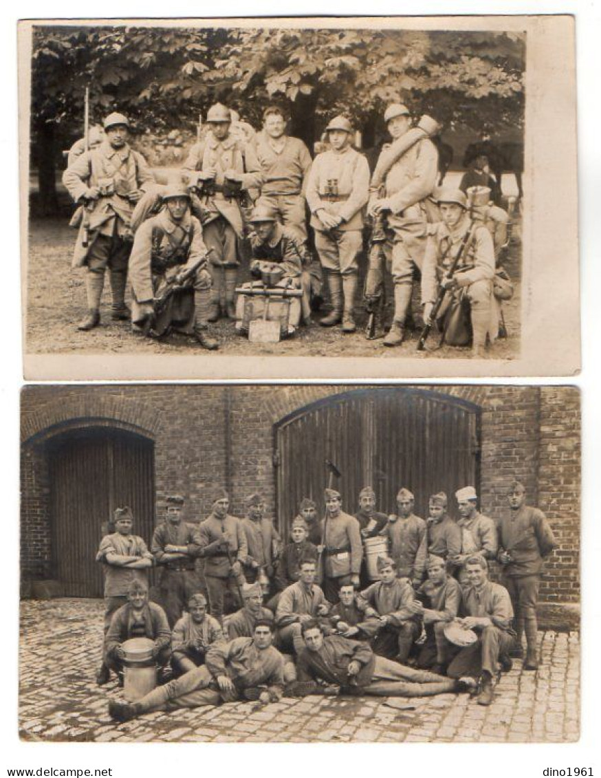 CPA 3419 - MILITARIA - Carte Photo Militaire - Un Groupe De Soldats N ° 146 Sur Les Cols à DOMBASLE - SUR - MEURTHE - Manoeuvres