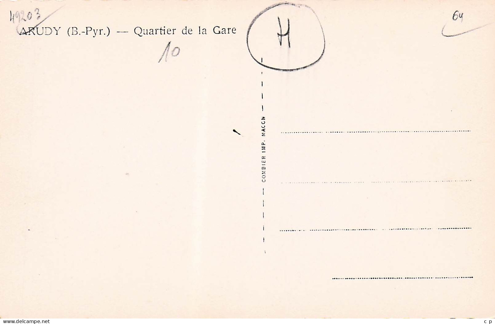 Arudy - Quartier De La Gare -  CPA°J - Arudy