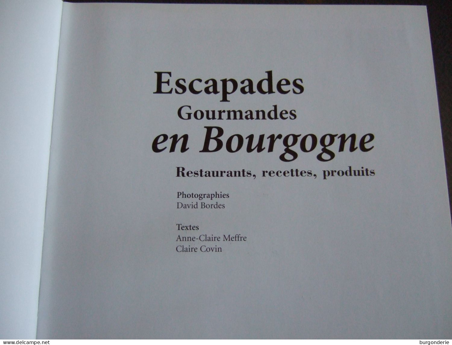 ESCAPADES GOURMANDES EN BOURGOGNE / 2009 - Bourgogne
