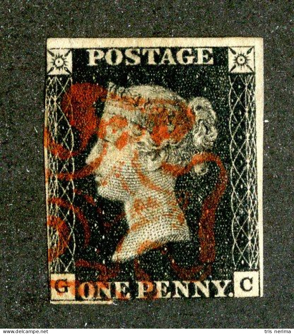 578 GBX GB 1840 Scott #1 Used (Lower Bids 20% Off) - Used Stamps