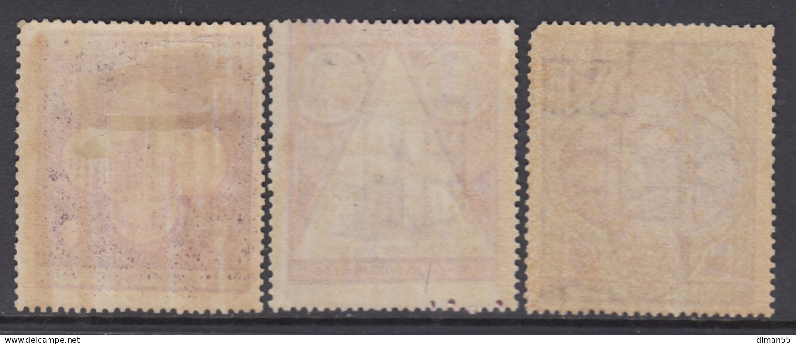 SAN MARINO - Sassone N.23-25 Cat 130 Euro - MH*  Linguellato - Unused Stamps