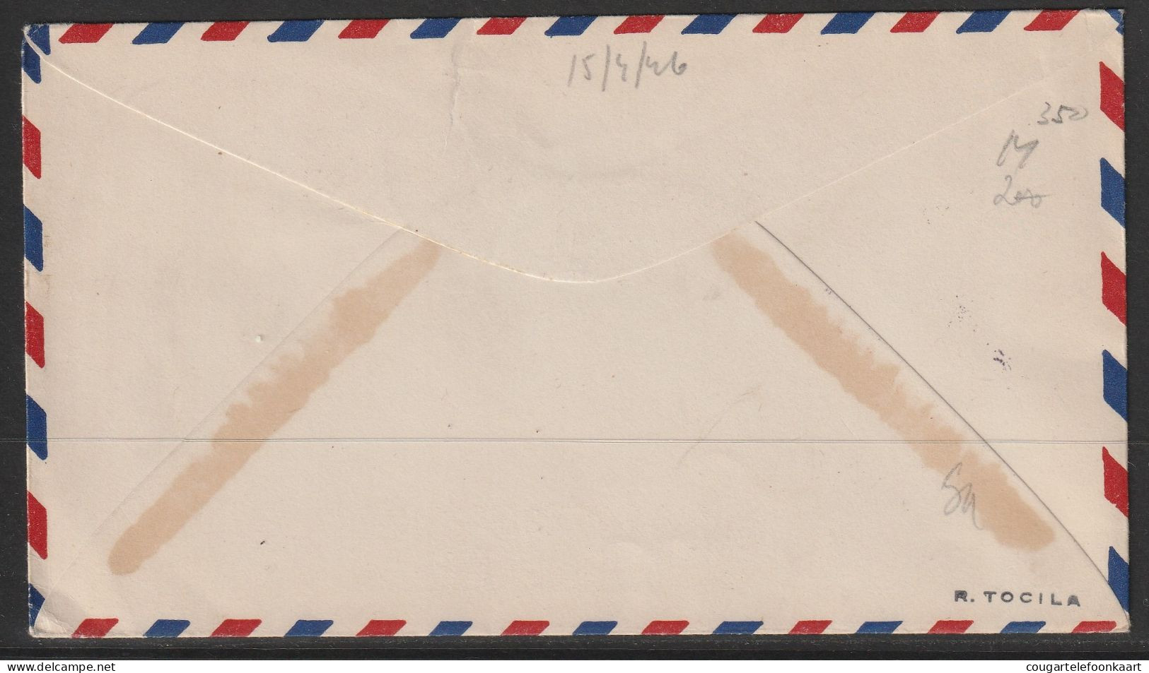 1946, First Flight Cover, Montreal-Washington - Erst- U. Sonderflugbriefe