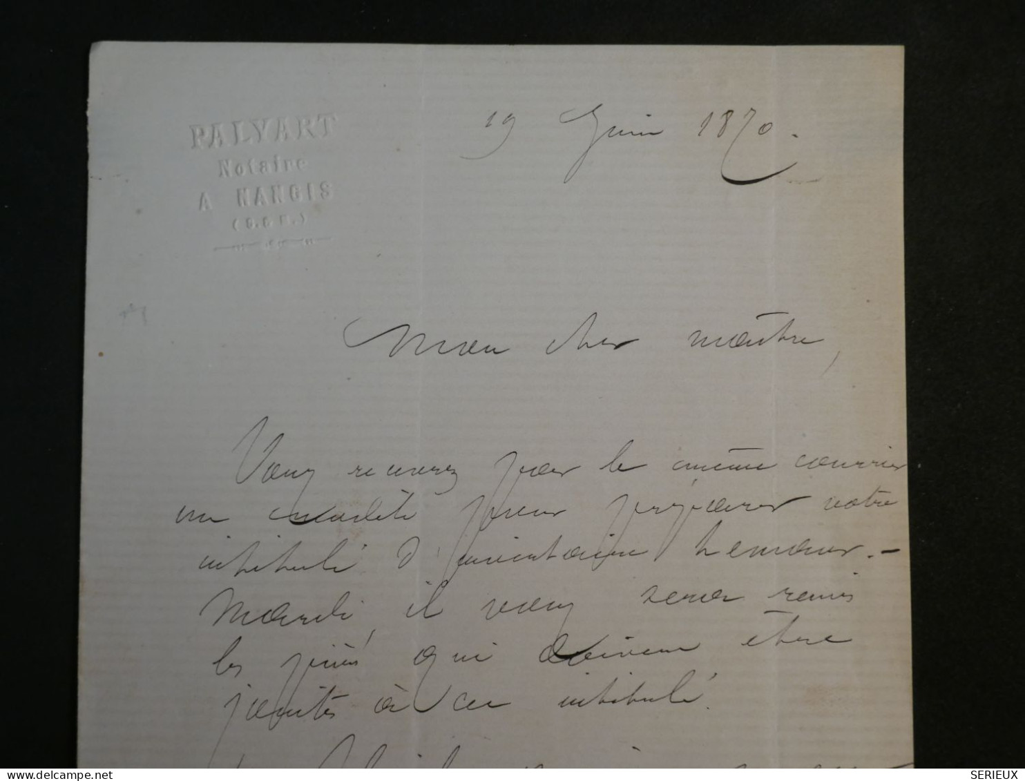 BY15 FRANCE  BELLE  LETTRE RR  1870 NANGIS  A LA CHAPELLE + NAPOLEON N° 29 LAURé ++AFF. INTERESSANT ++ - 1863-1870 Napoleone III Con Gli Allori