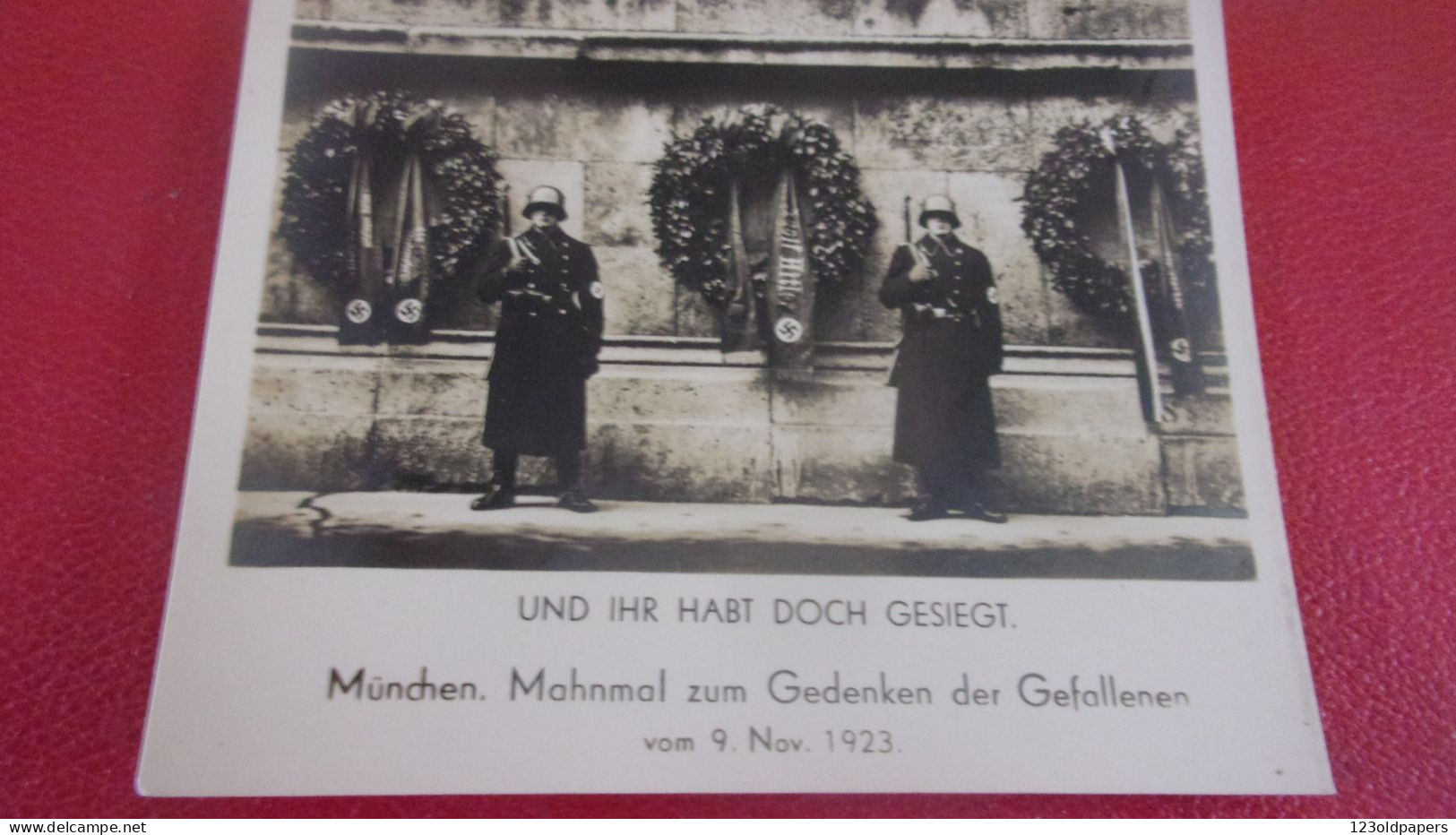 MUNCHEN PROPAGANDE Germania, Und Ihr Habt Doch Gesiegt, Munchen, Mahnmal Zum Gedenken Der Gefallenen.Nov.1923 - München