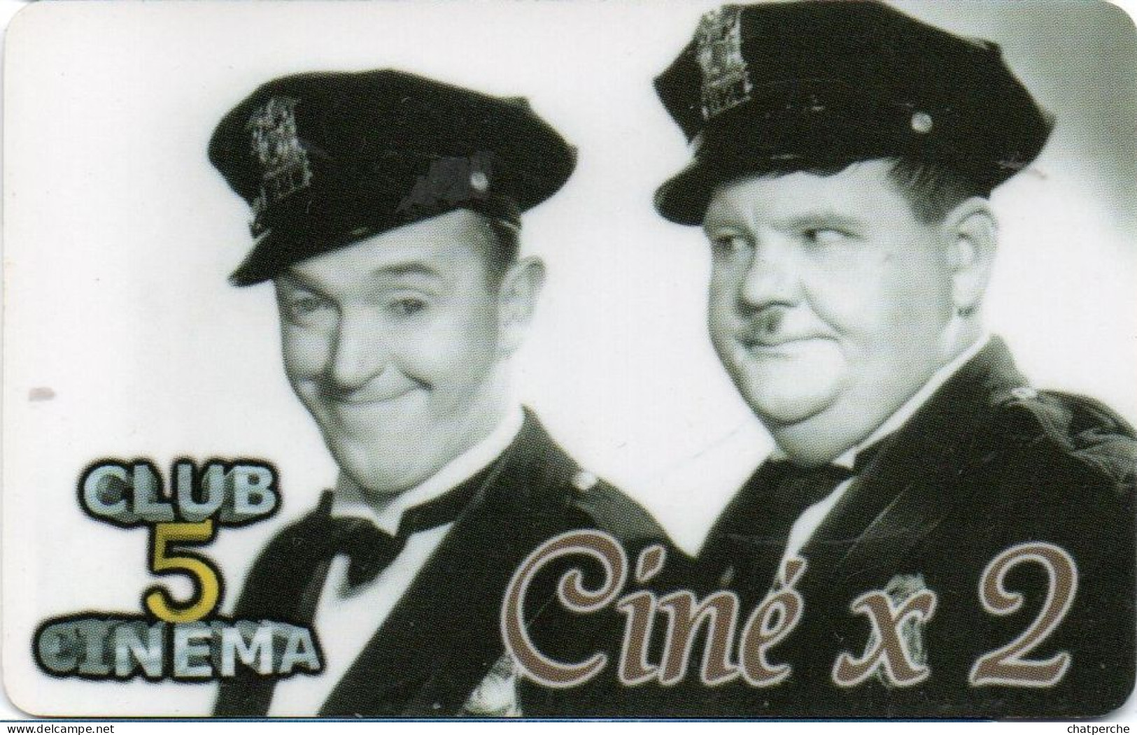 CINECARTE CARD CINE CLUB 5 CINEMA  LAUREL ET HARDY - Kinokarten