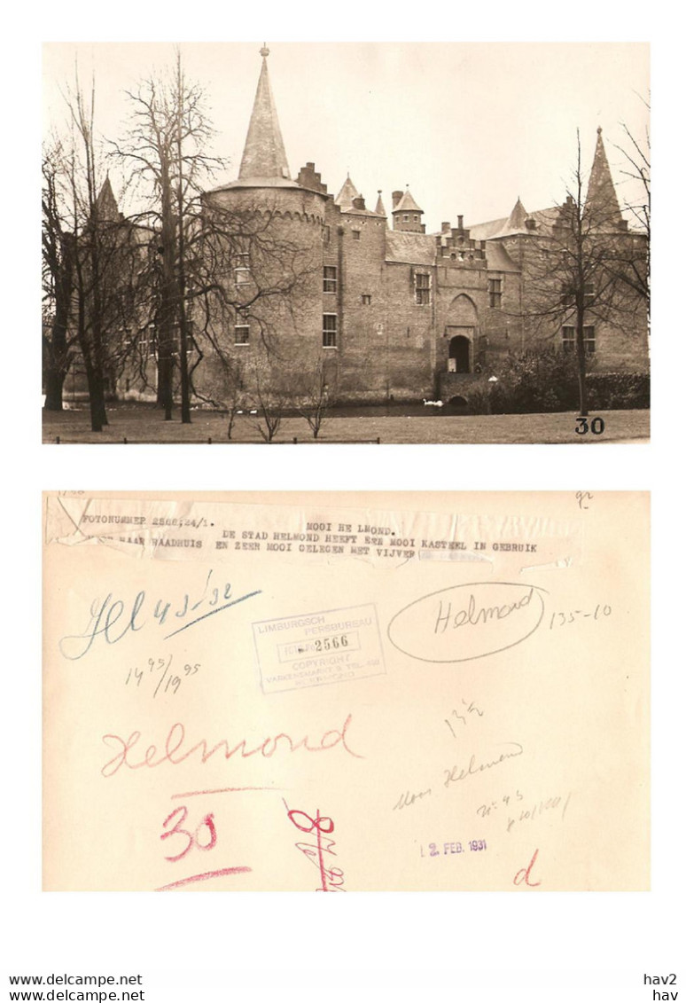 Helmond Persfoto Kasteel / Raadhuis 1931 KE1756 - Helmond