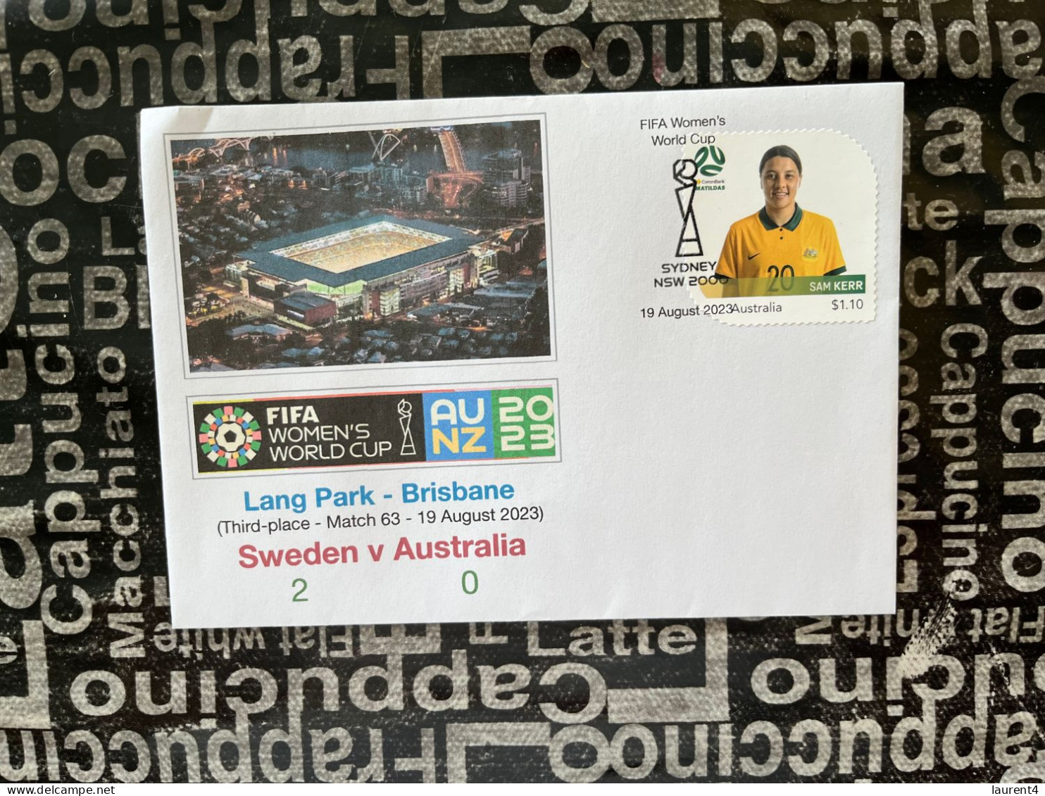 (folder 20-8-2023) Australia Post - 2022 Matildas Folder + Cover Sam Kerr Team Capt. (Presentation Pack + Cover) - Presentation Packs