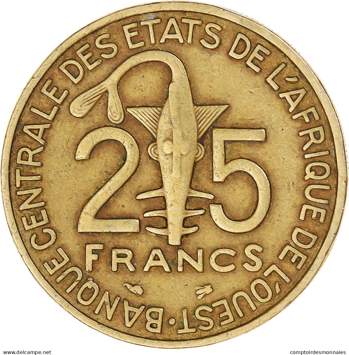 Monnaie, Communauté économique Des États De L'Afrique De L'Ouest, 25 Francs - Elfenbeinküste