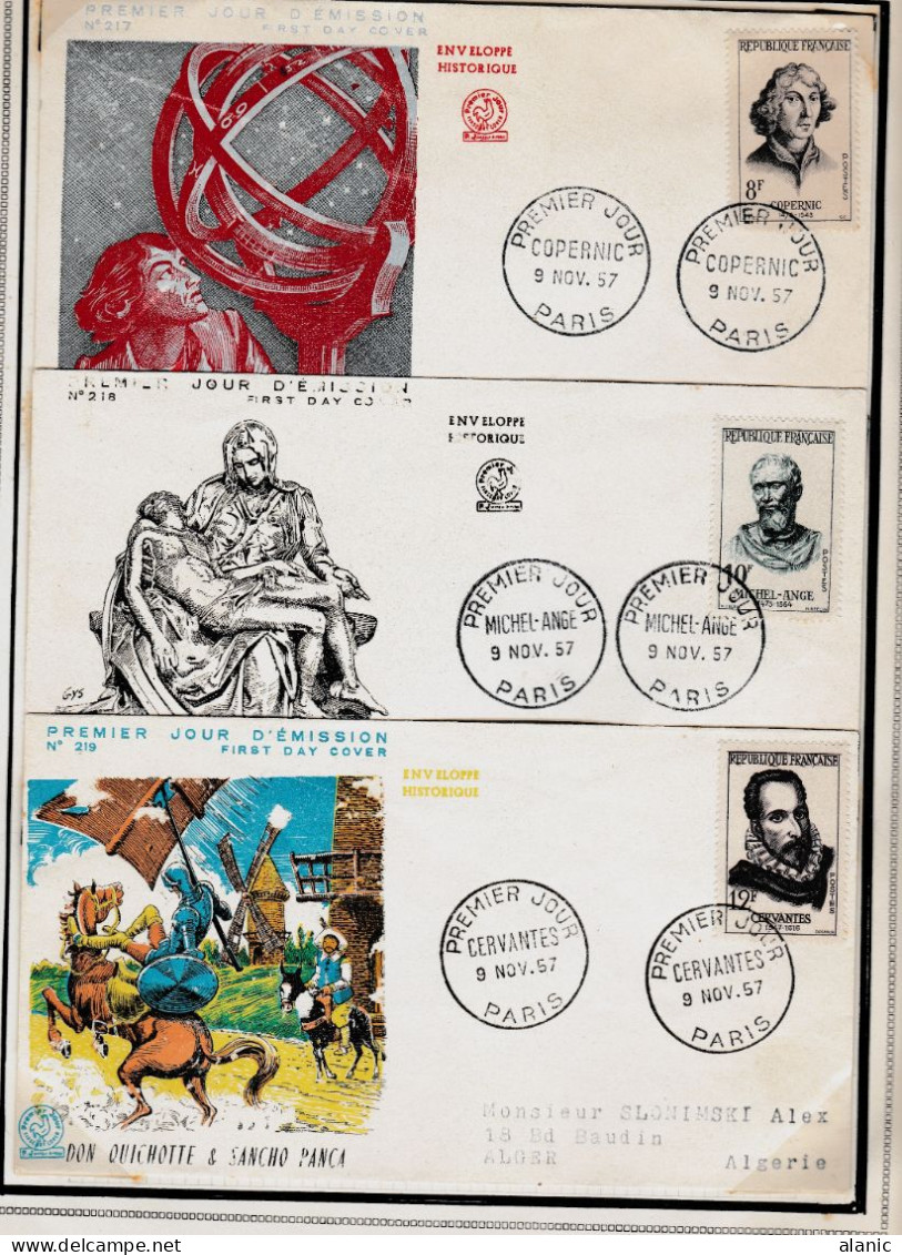 FRANCE NON DENTELE-SERIE N°1132/1138*+ Idem ESSAIS DE COULEUR+ N°1132/38* (Offert 5 FDC)BE - 1951-1960