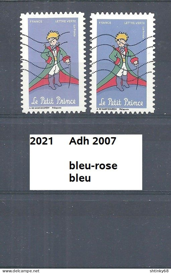 Variété Adhésif De 2021 Oblitéré Y&T N° Adh 2007 Nuance - Used Stamps