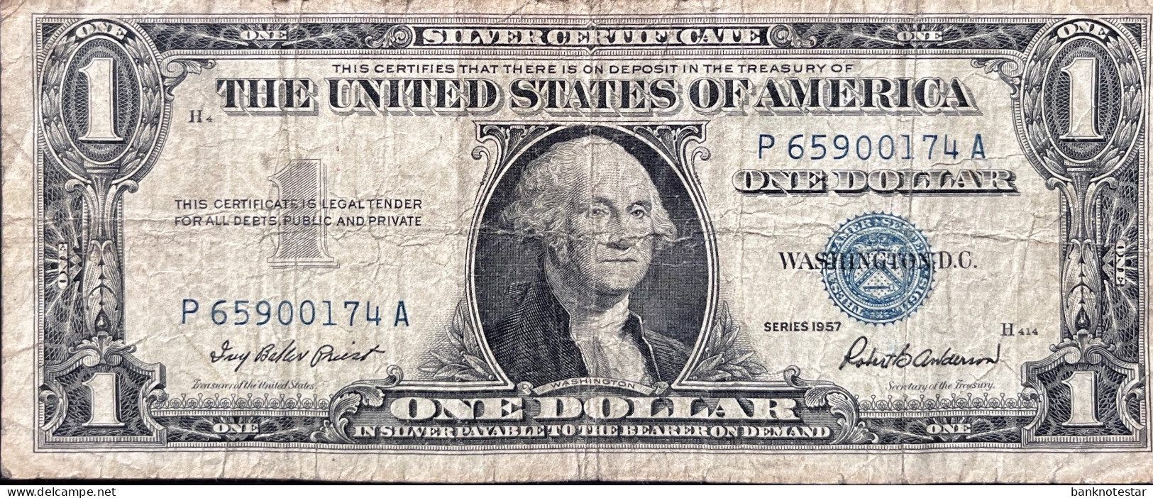 USA 1 Dollar, P-419 (1957) - Very Good - Federal Reserve (1928-...)