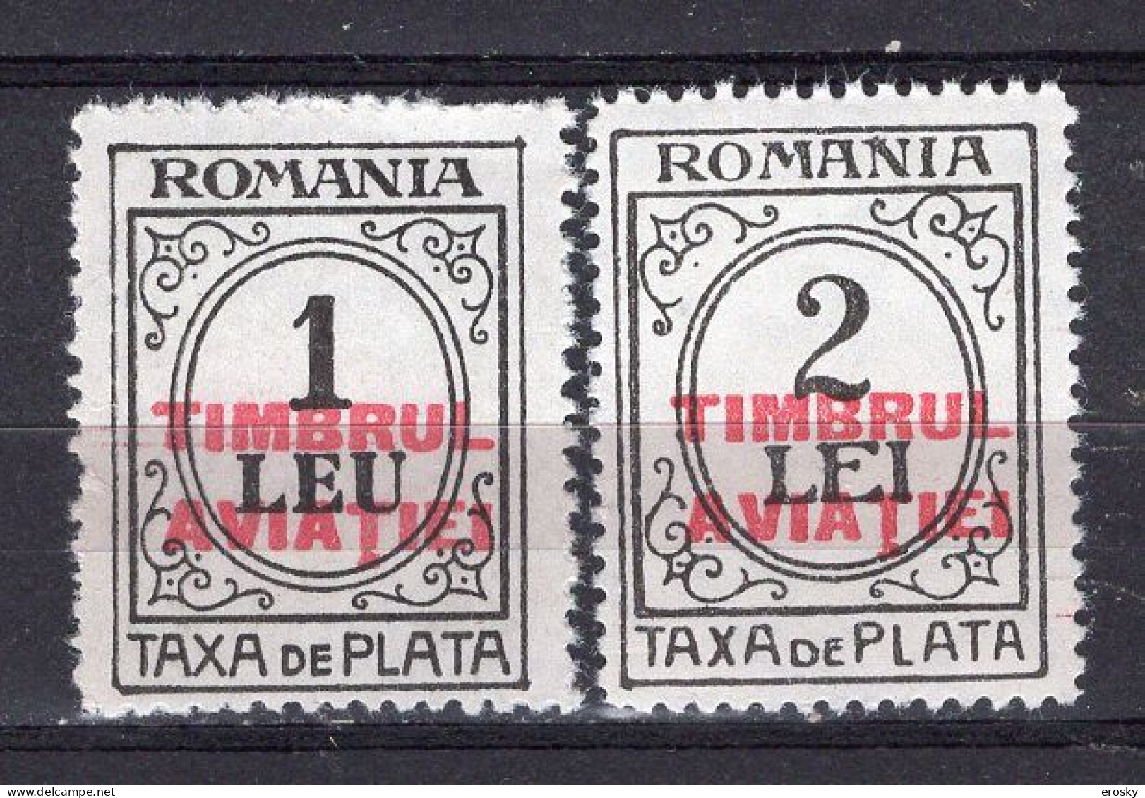 S2975 - ROMANIA ROUMANIE TAXE Yv N°86/87 * - Strafport